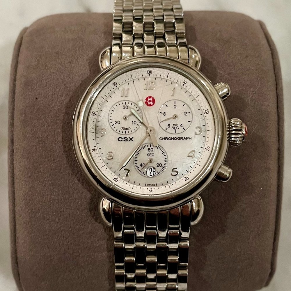 Michele CSX Mother of Pearl Watch